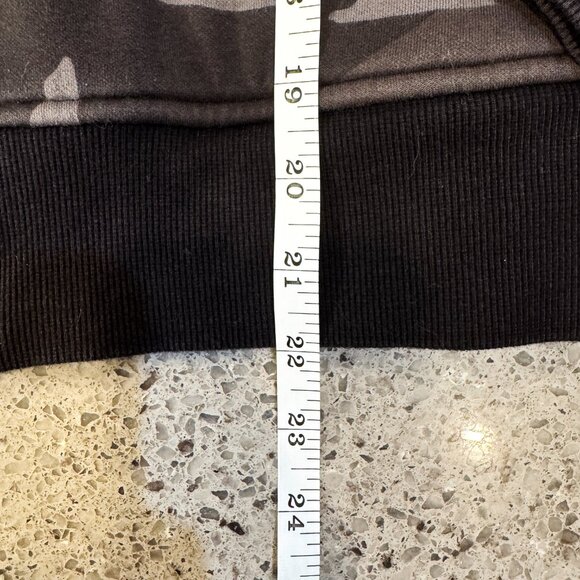 Athleta Triumph Hoodie Sweatshirt Full Front Zip Black Camo Women's Size XXS - Picture 7 of 11